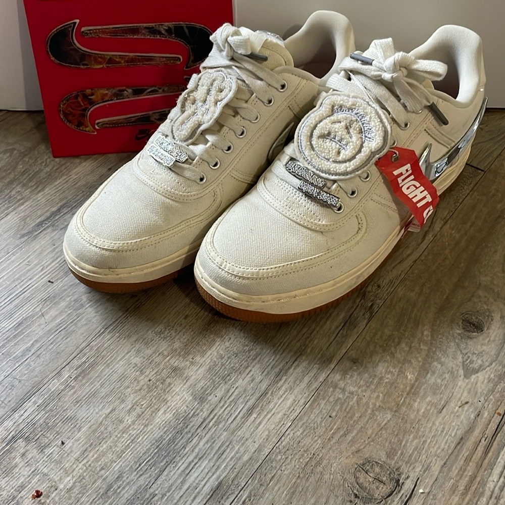 Air Force One Low Travis Scott Sail Gum Sneakers Shoes Cactus Jack Utopia